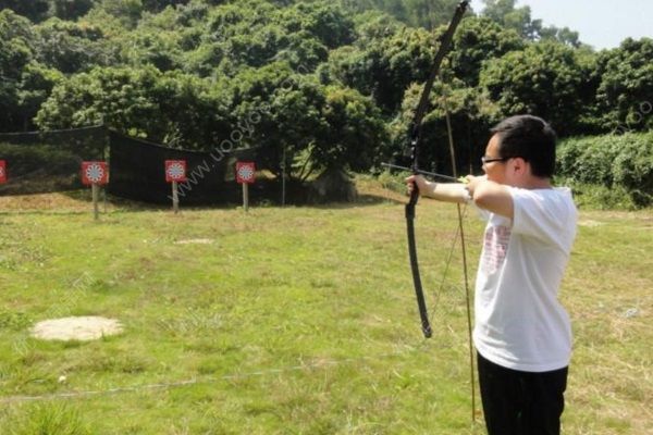 老人公園遛狗腿部中箭，路邊練習射箭太危險(1)