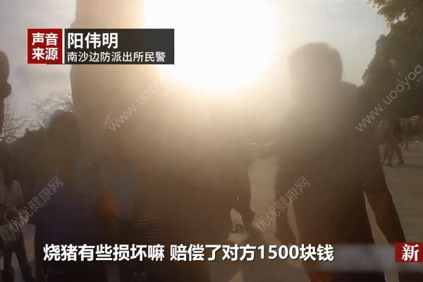 清明節(jié)祭祀燒豬被偷，大媽被抓賠償1500塊(4)