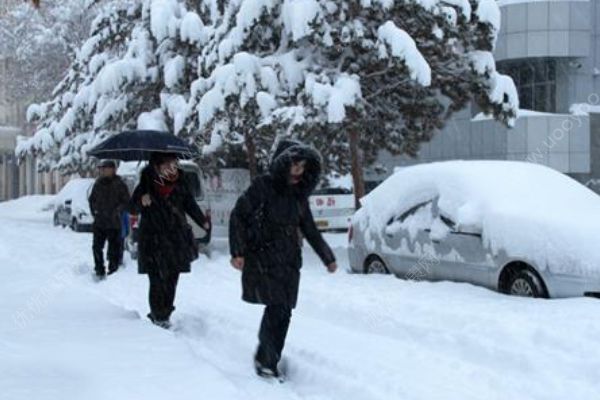 外賣小哥暴雪中一瘸一拐送餐！暴雪天氣需要注意什么？(3)